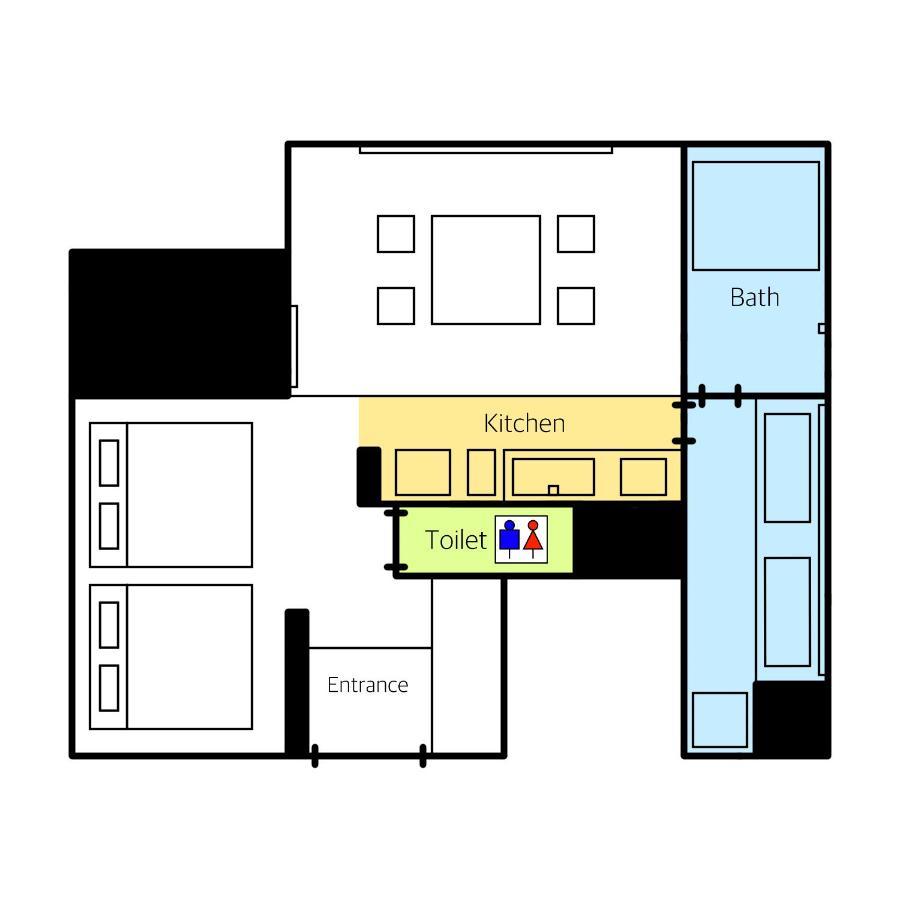 Grand Base Haruyoshi Aparthotel Fukuoka  Kültér fotó