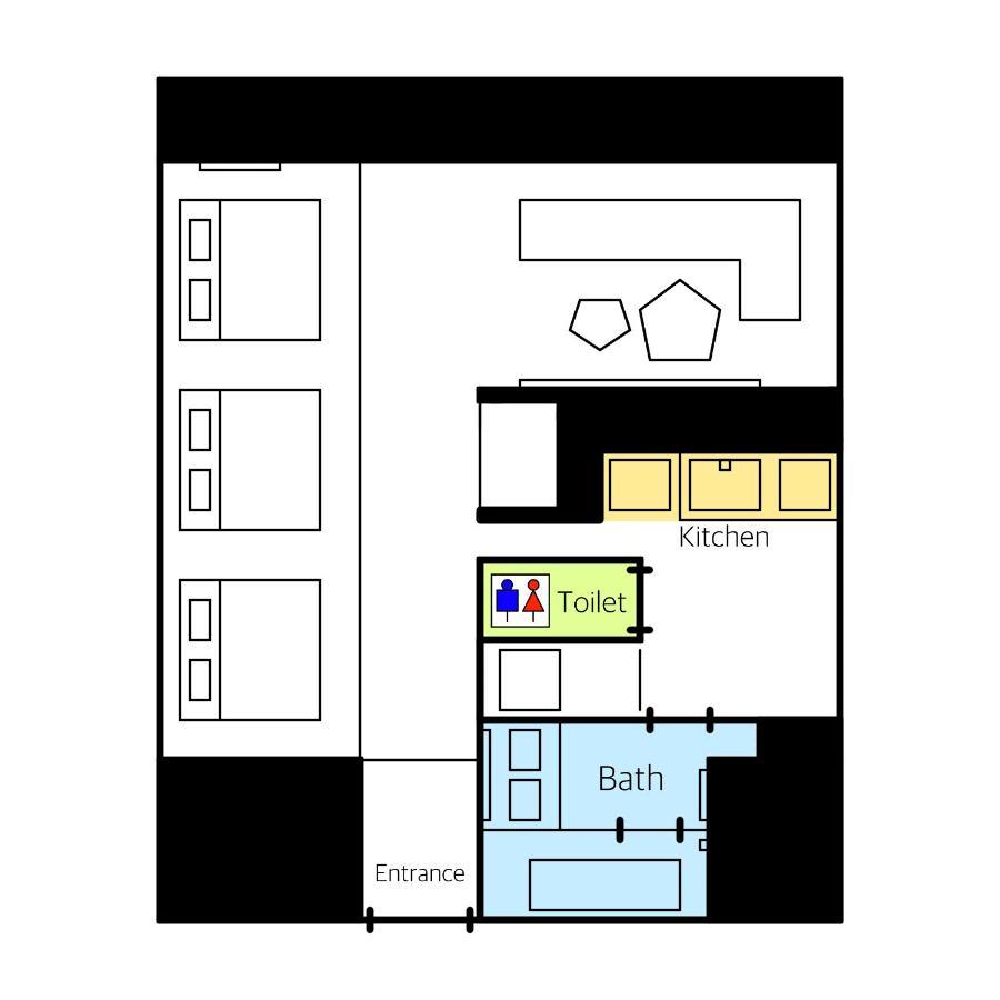 Grand Base Haruyoshi Aparthotel Fukuoka  Kültér fotó
